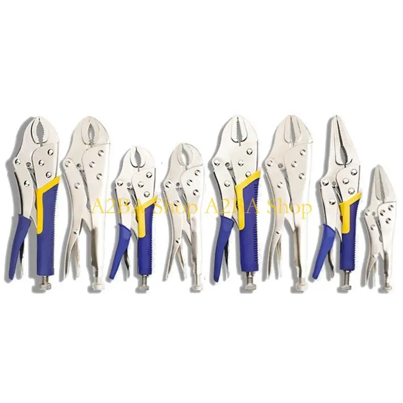 A2BA Industrial Strength C-Type Pliers Rounded Jaw 10/9/7/6 Inch Secure Fastening