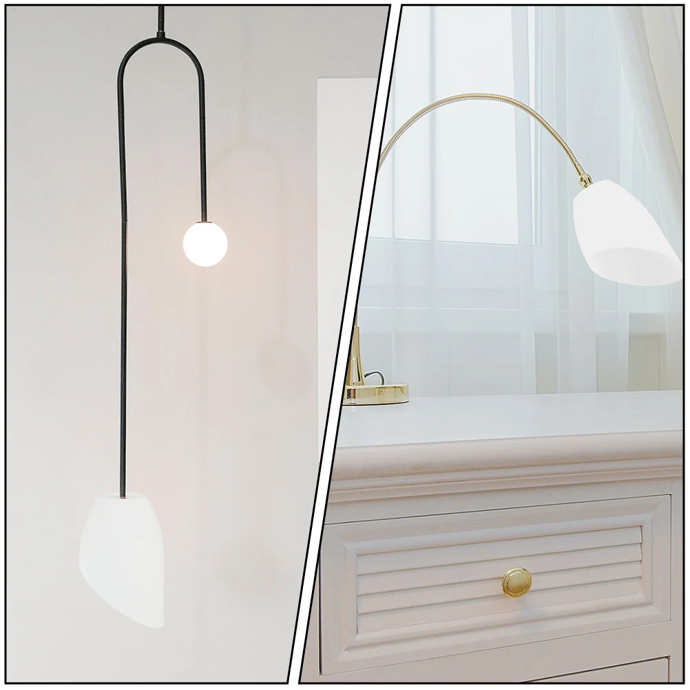 6Pcs Plastic Lampshade Modern Household Light Cover White Ceiling Lamp Replacement Decorative Diffuse Lighting Warm Atmosphere