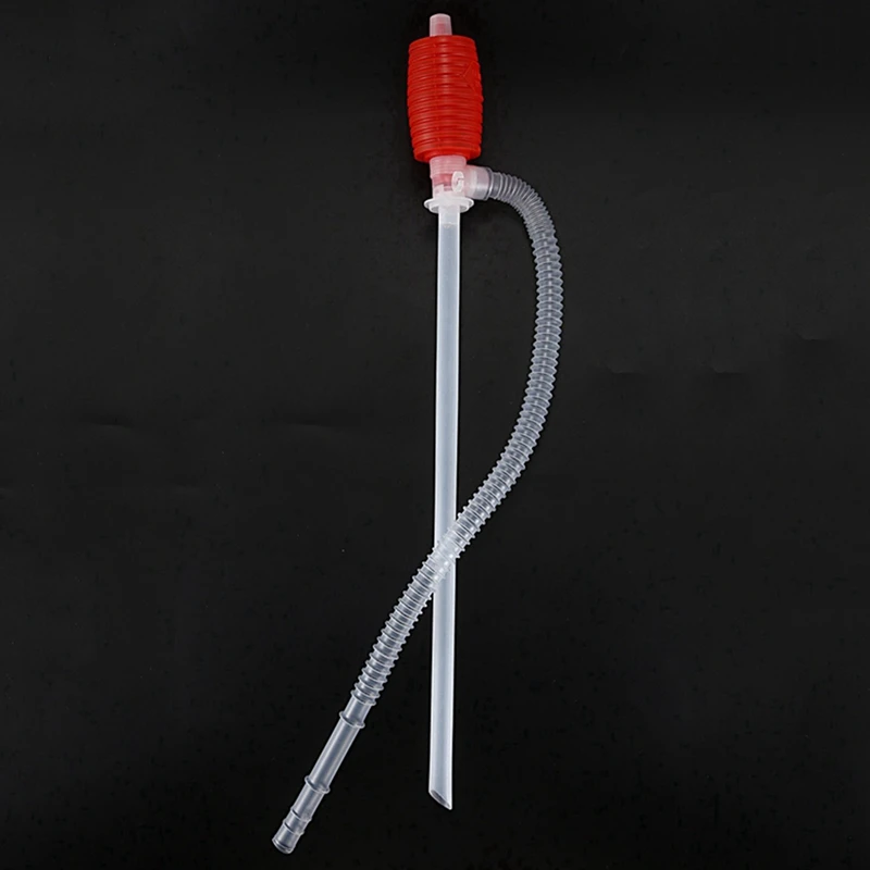 10X Manual Hand Siphon Syphon Oil Water Petrol Crude Oil Engine Fuel Liquid Transfer Pump Pipe