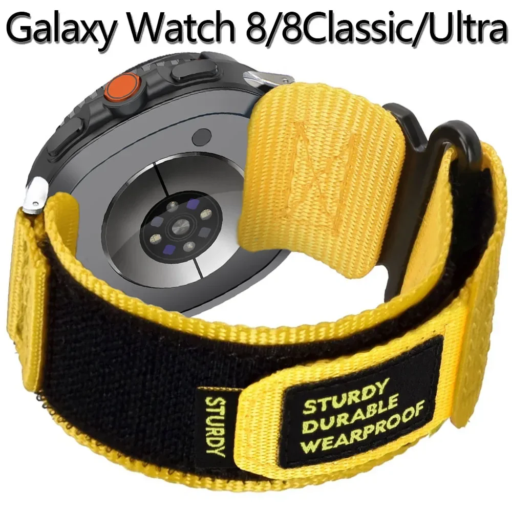

Pop Nylon Strap For Samsung Galaxy Watch Ultra 2025 47mm Band Camouflage Bracelet For Galaxy Watch 8 40MM 44MM 8Classic Watchban