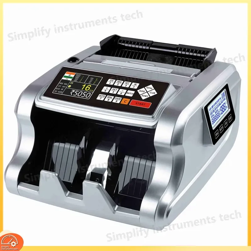 AL6700 Money Counting Currency Note Counter with UV MG IR Detection Fake Banknote Detector for Small Business Office