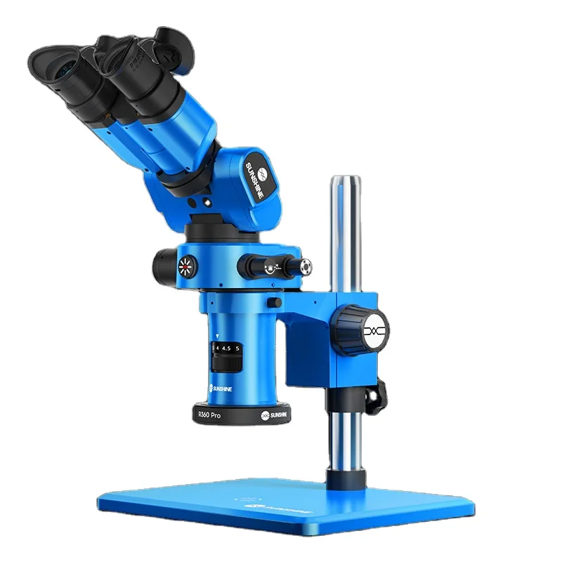 

SUNSHINE R360 Pro Trinocular Microscope 0.7-5.8X Magnification Adjustment Ring/Adjustable Eye Distance Angle Repair Tools