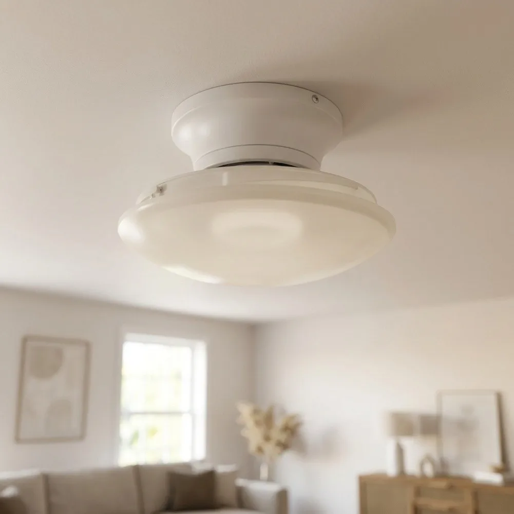 Round For Acrylic Ceiling Fan Lamp Cover Recessed Dome Light Shade For Pendant Chandelier Fixture Replacement Plastic Hous