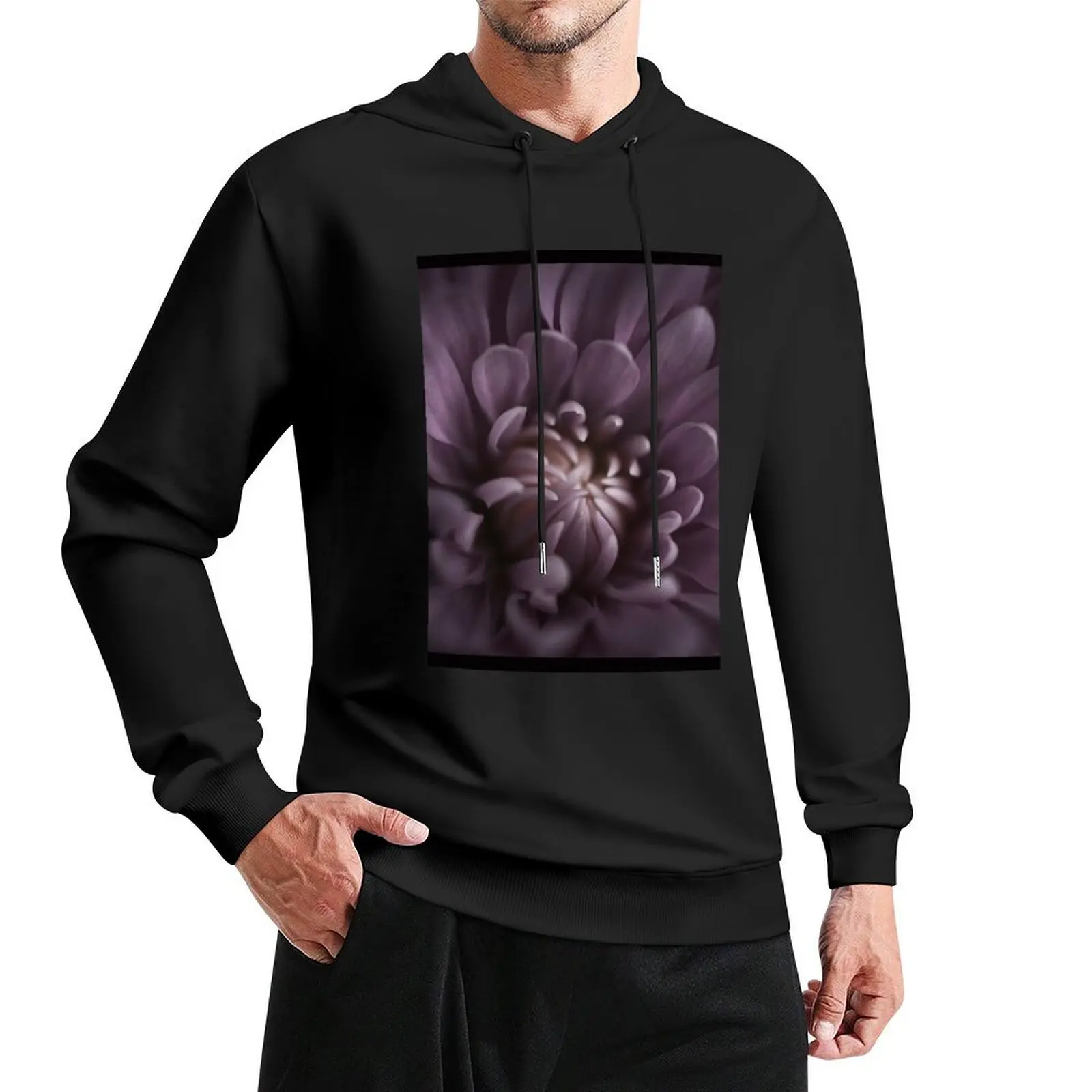 

Floral burst of purple Pullover Hoodie men's sweat-shirt set men's coat new in hoodies & sweat-shirt