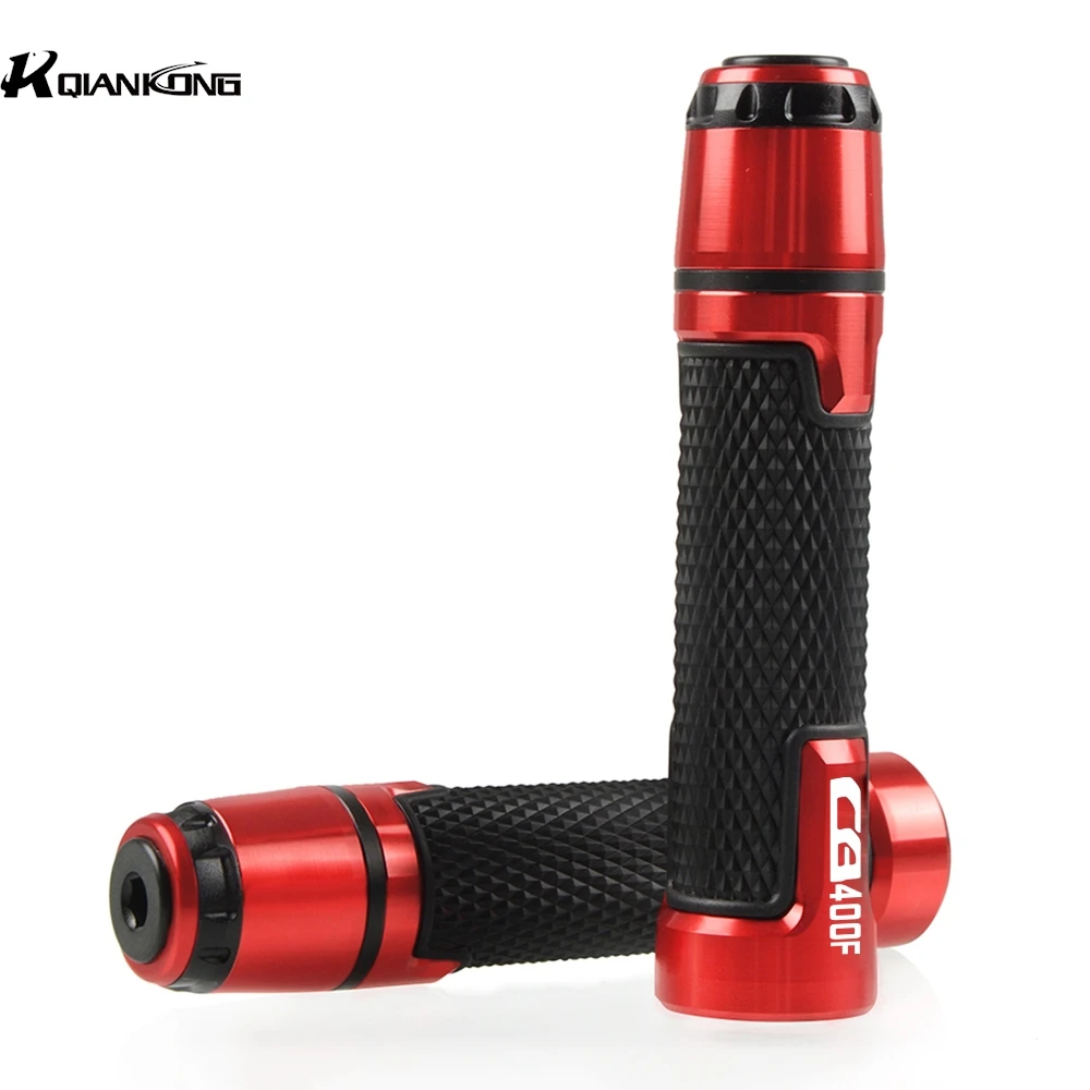 7/8''22MM CNC Handlebar Grips FOR HONDA CB400 F 2013–2014-2015-2016 Anti‑Slip Motorcycle Handlebar Grips With Bar End Plugs