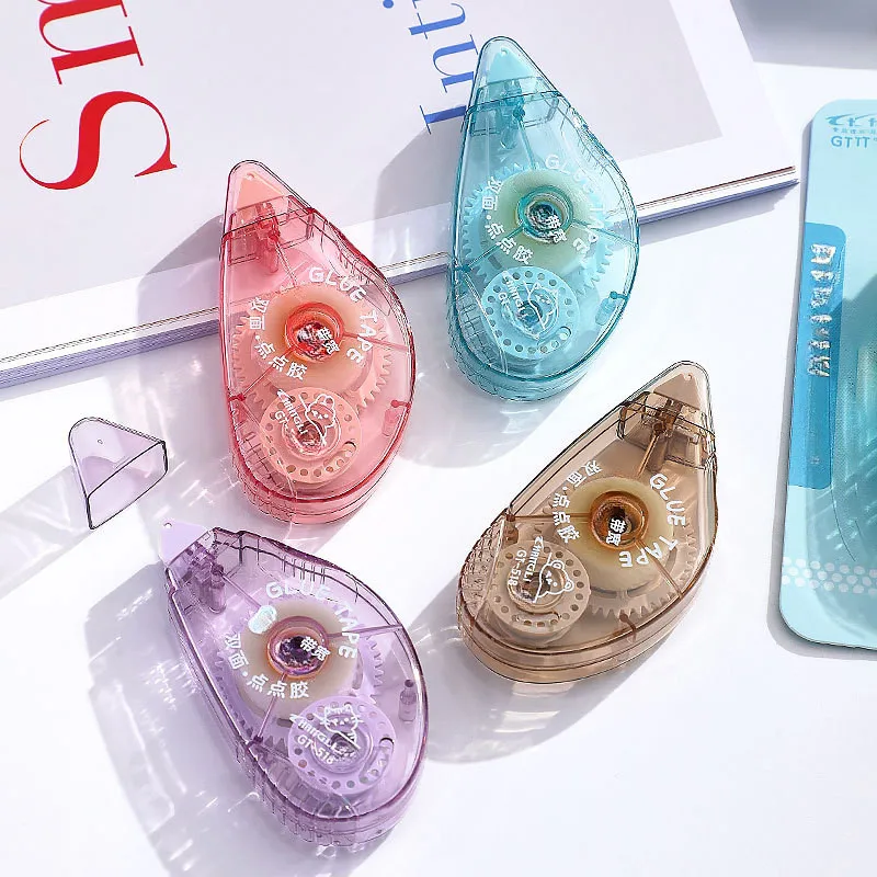 

Корректирующая лента для роликов, 6 м, большая емкость, двусторонняя лента, канцелярские принадлежности, школьные канцелярские товары, широкая роликовая лента с сердечником