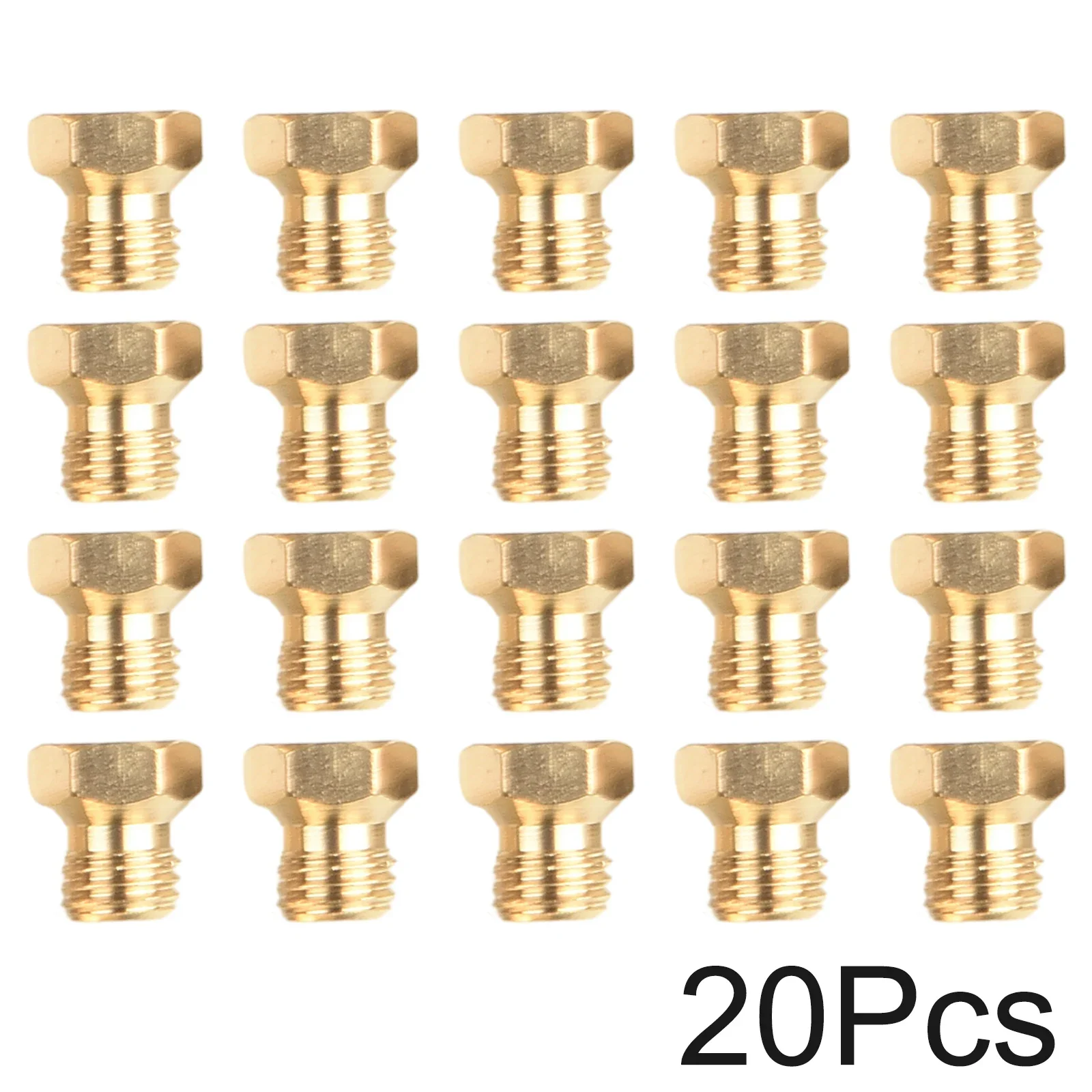 20Pcs M6 * 0.75mm ugello a getto in ottone bruciatore a propano Kit orifizio parti di ricambio per griglia LP Gas 0.5mm orifizio strumento per