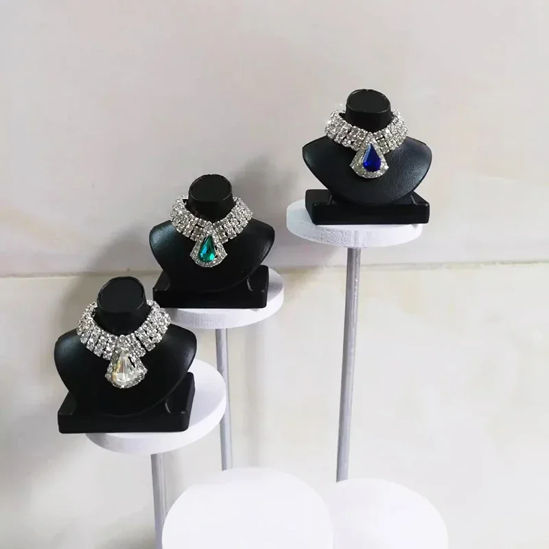 1:6 Doll Mini Jewelry Earring Necklace Set (including Display Rack) for Doll Decorative Toys, Doll Gift Accessories