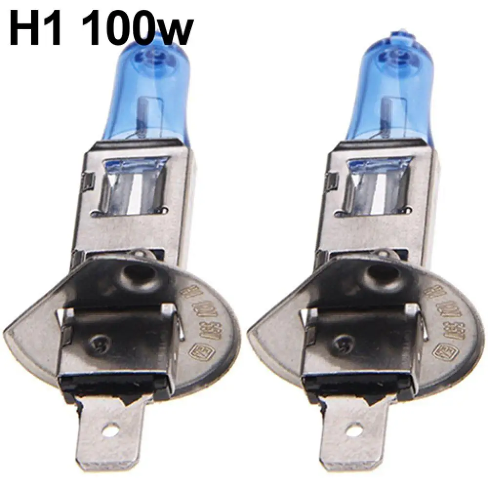 New Hot 2Pcs H1/H4/H7 55W/100W Xenon Gas Halogen Headlight White Lamps 12V 5000K Bulbs carros Exterior Automobile Car