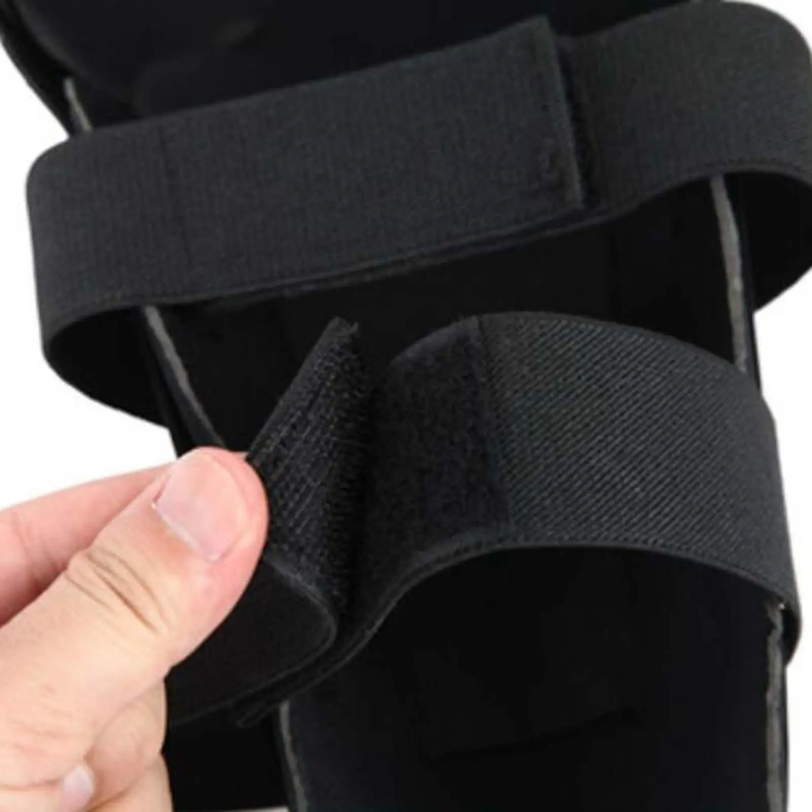 Motocross Knee Shin Guards Anti Slip Elastic Band Breathable Hole Knee Shin Pads Protector for Motorcycle Mountain Biking