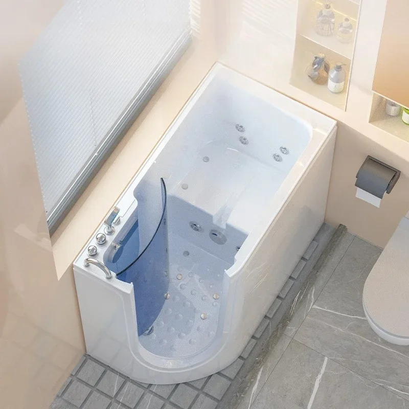 Side door barrier-free elderly Jacuzzi Home rehabilitation the elderly sitting bubble