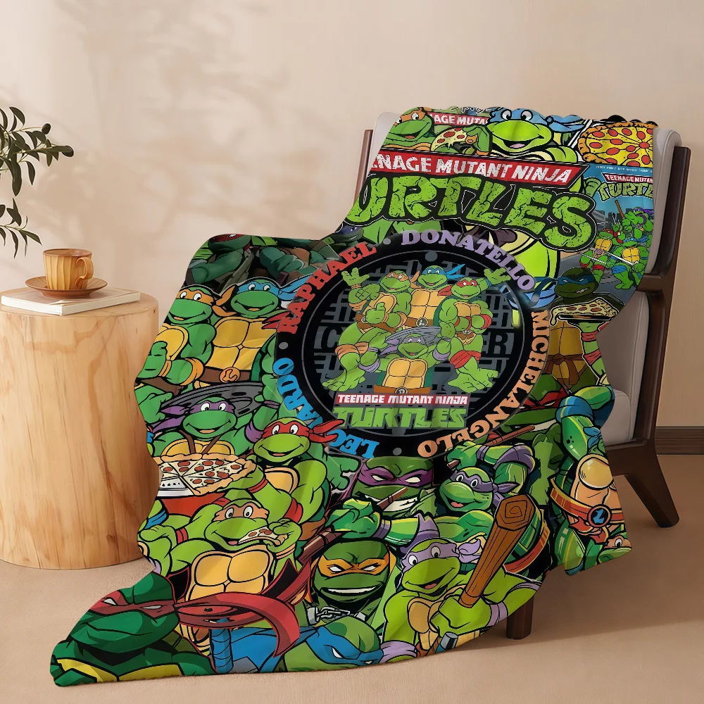 TMNT Game Blanket Soft Warm And Thick Perfect For Bedroom Living Room Bed Sofa Camping Picnic Office Gift