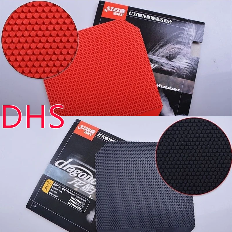 

Оригинальный резиновый лист для настольного тенниса DHS Dragon Shadow с губкой Pimple's Out для пинг-понга Chop & Attack Strong Control