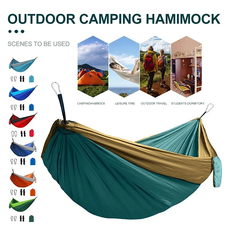 

Camping Hammock Portable Portable Camping Hammock Single Person Lightweight Outdoor Travel Sleeping Gear for Hiking Garden Beach