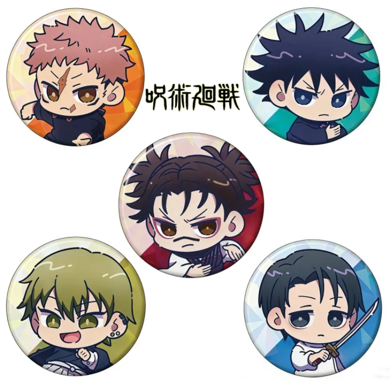 Pins de Jujutsu Kaisen: Naoya Zenin, Yuji Itadori, Yuta Okkotsu, Fushiguro Megumi, Choso. Broche de hojalata, insignia para sombrero y mochila, accesorios, regalo.