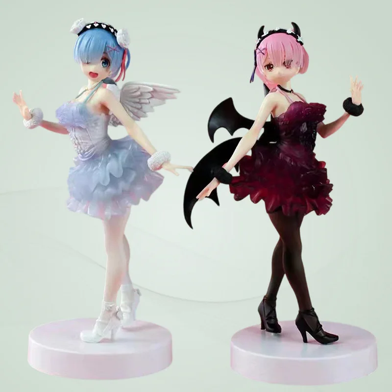 

Фигурка Re:Zero - Жизнь в другом мире: Демон Рам, Ангел Рем, стоящая фигурка, аниме-красавица, коллекционная модель из ПВХ, украшение, подарок