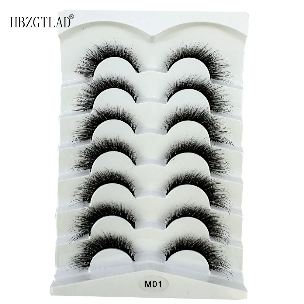 新しい手作りキャットアイ 8D ミンクまつげカール翼付きリアルな乱雑なエンドアイ細長い厚いつけまつげソフト偽まつげ