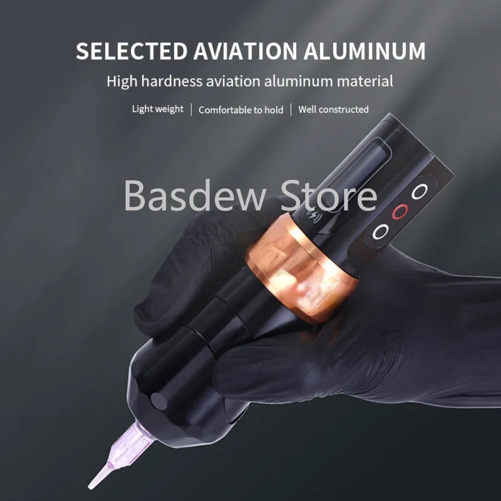 Aluminum Alloy Wireless Tattoo Battery Pen Lasting Life