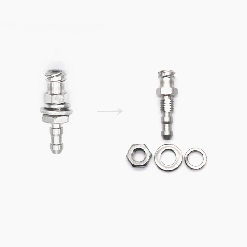Stainless Steel Ozone Generator Panel Mount Water Air Purifier with Luer Barb to Female Adapter Air Quality Analyzer Connector