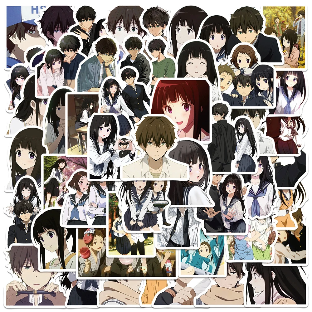 10/30/50pcs Hyouka Anime Stickers Oreki Houtarou Chitanda Sticker Aesthetics Laptop Notebook Phone Mayaka Fukube Satoshi Decal