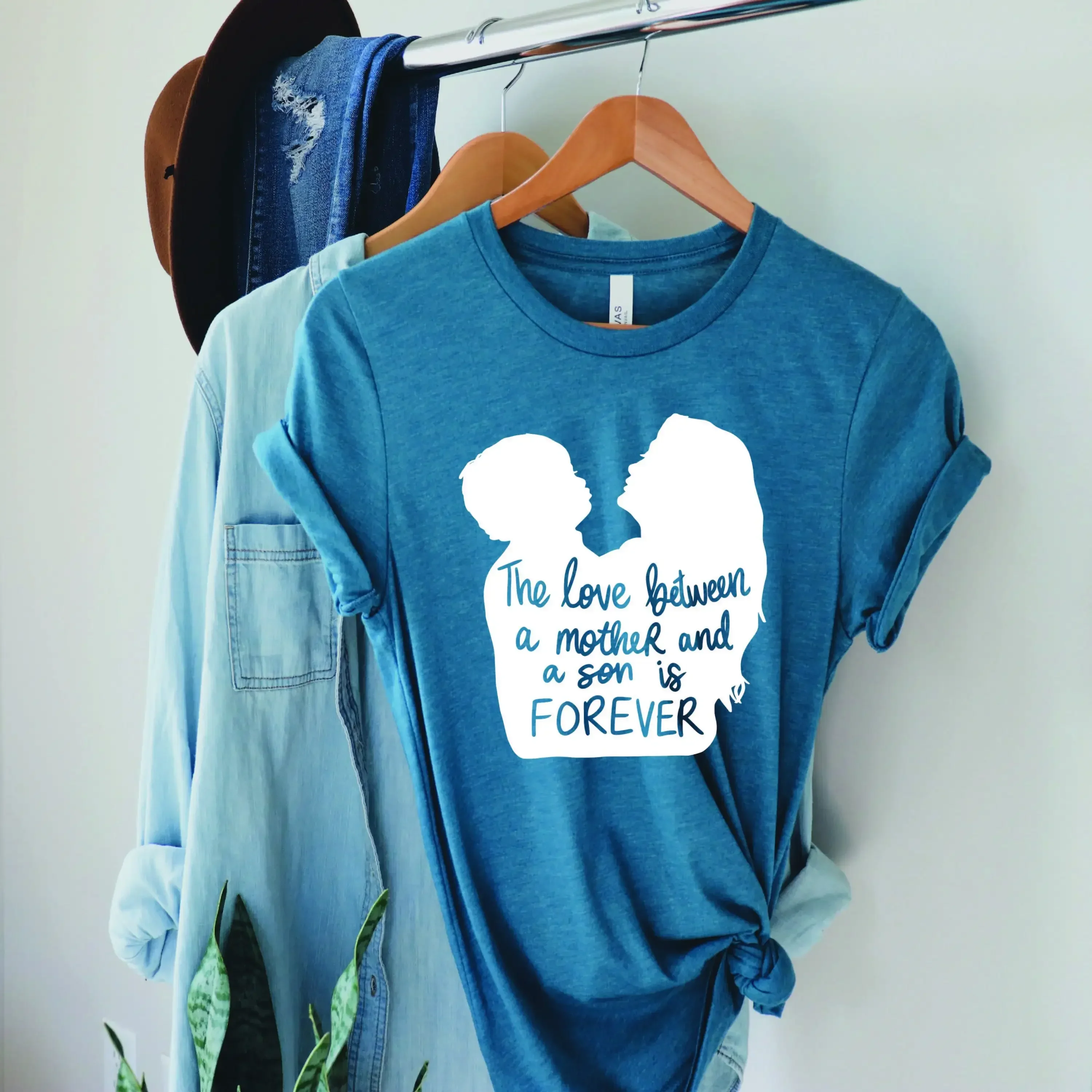 The Love Between A Mother And Son Is Forever T Shirt Mother'S Day Daughter Mom