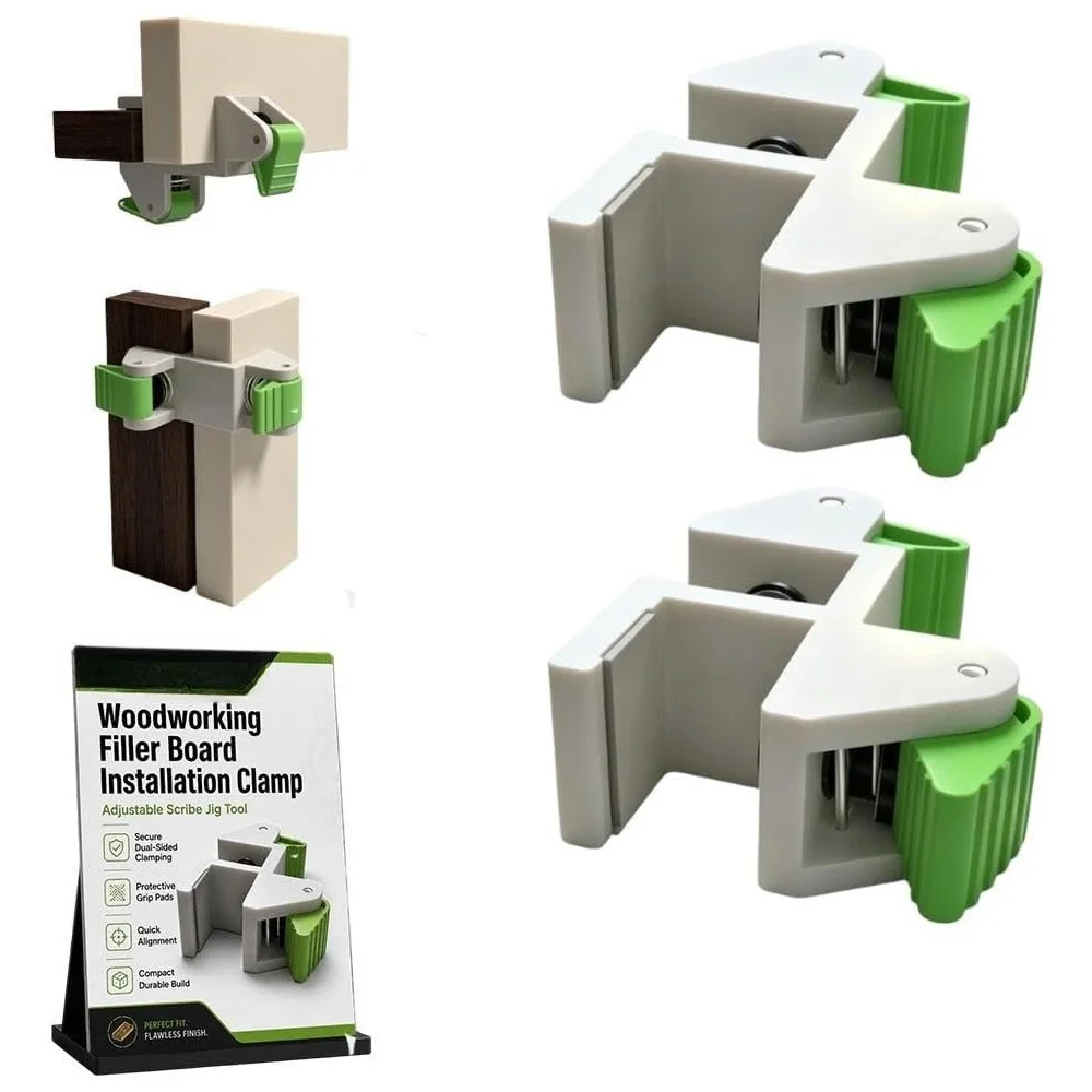 Woodworking Filler Board Installation Clamp Adjustable Scribe Jig Tool Cabinet Filler Marker Quick Clamp Scribing for Wardrobe
