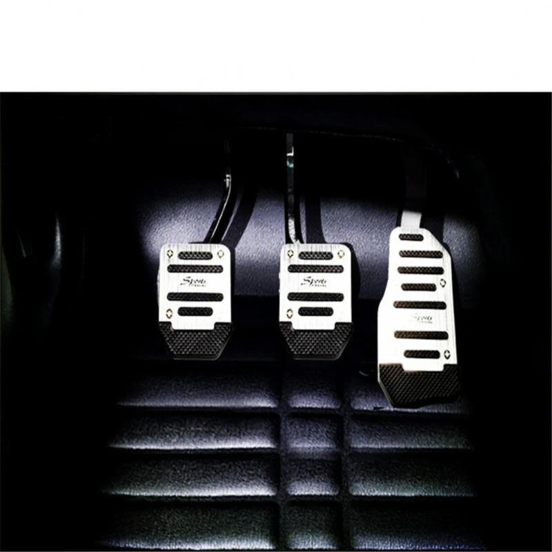 Automotive Modification Products Universal Anti Slip manual/automatic Transmission Throttle Brake Pedals Stainless Steel Pedals