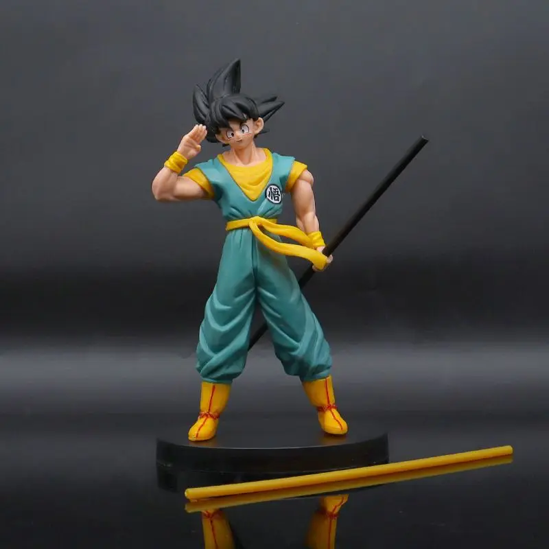 لعبة دراغون بول سلسلة جوكو بوي كارتون أنيمي شخصية سطح المكتب سيارة جمع نموذج لجسم الذهب هوب عصا عصا هدية مزخرفة