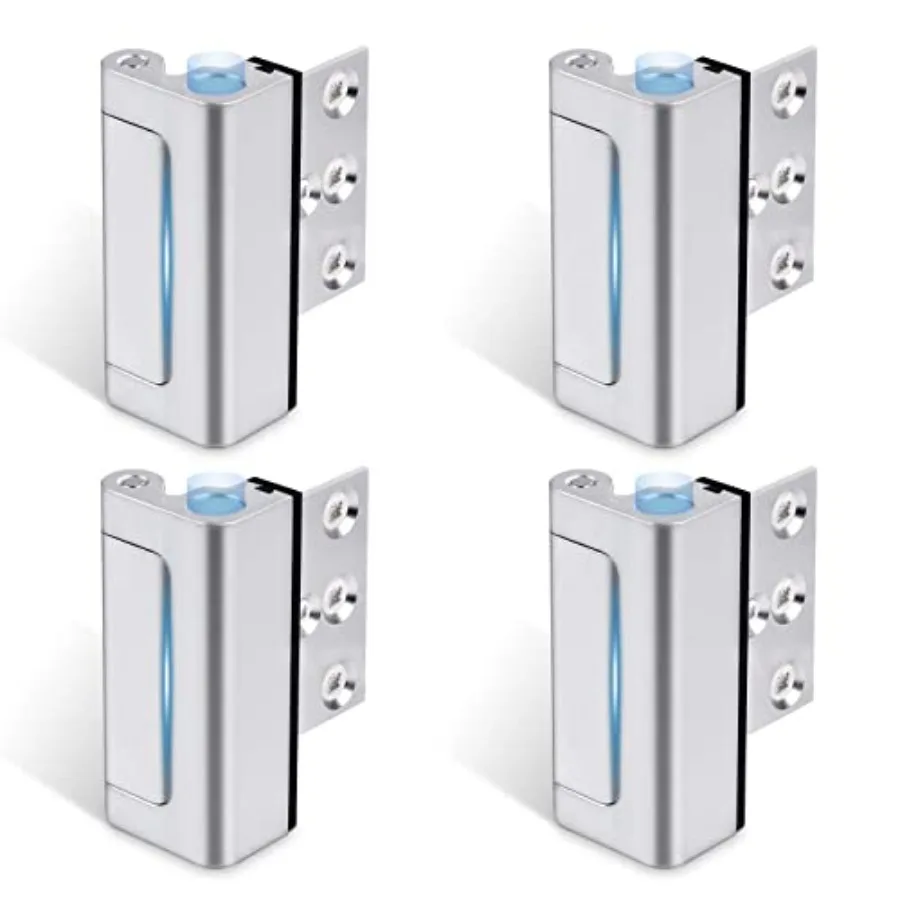 

Door Reinforcement Lock, PACK Home Security Door Lock Withstands 800 lbs, Childproof Top Door Lock Latch for Toddlers Safety, I