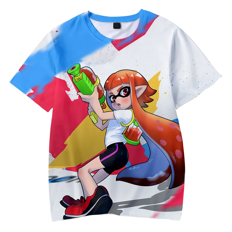 Hot Game Splatoon 3D Print Kids T Shirt Summer Fashion Casual Cartoons T-shirt Boy Girl Unisex Children\'s clothing Tshirt Tops