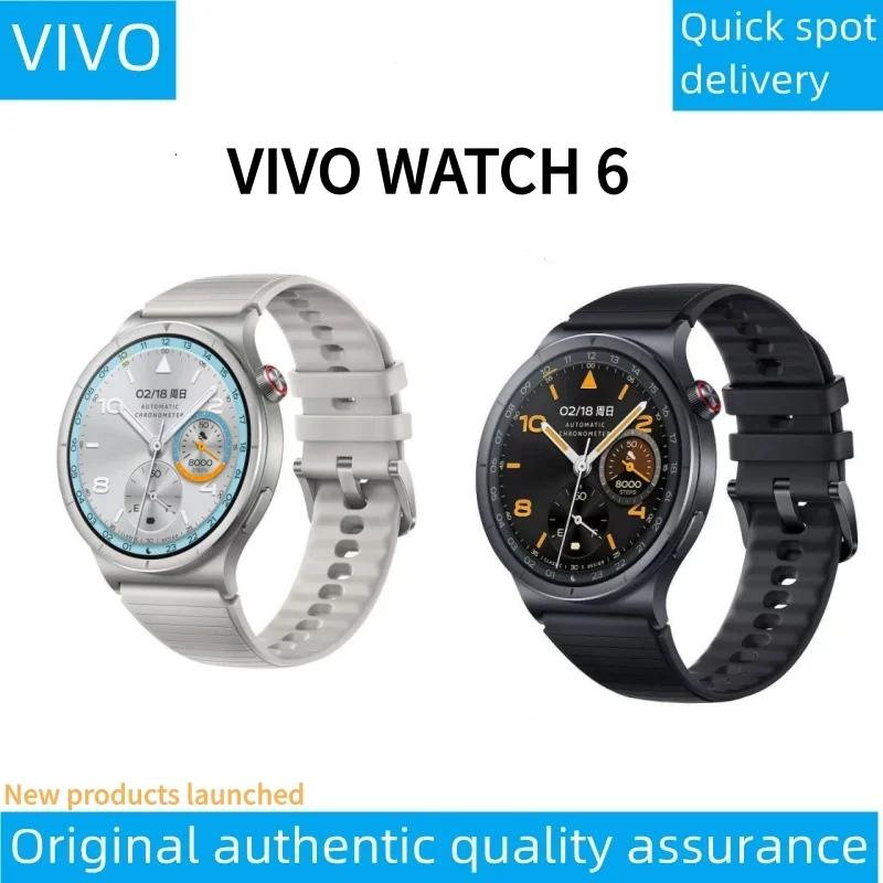 Brand-new authentic release Vivo WATCH 6 sapphire glass mirror new thin smart sports watch