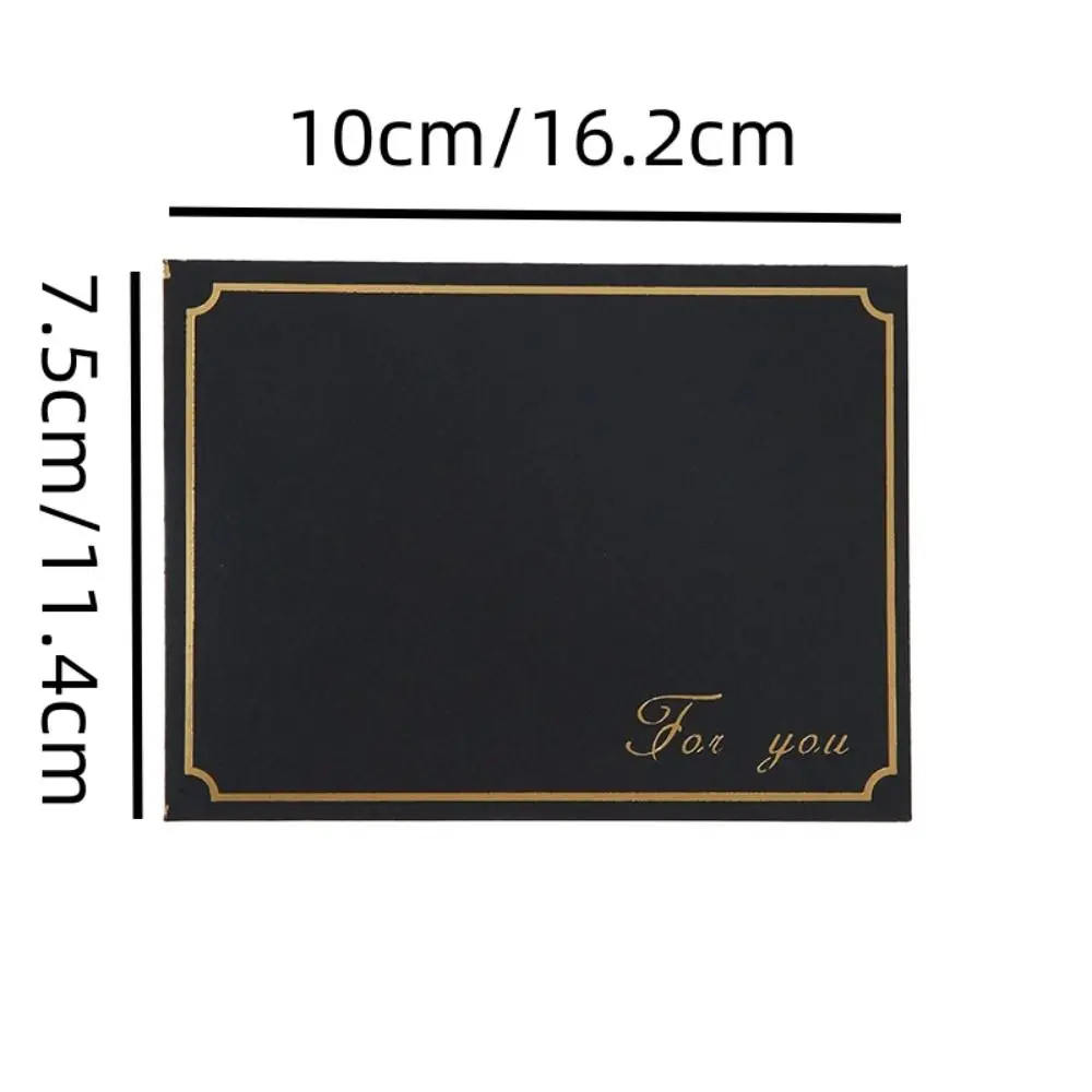 10pcs Vintage Gold Stamping Envelopes Bronzed Seal Invitation Card Decoration Envelope Set Romantic High Grade