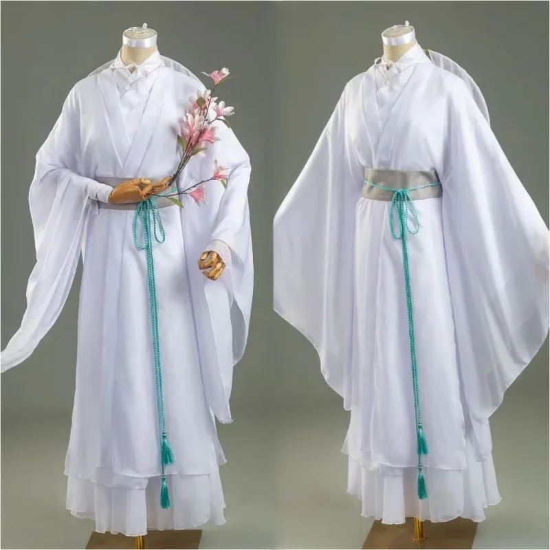 Xie Lian Cosplay Costume pour hommes et femmes, Tian Guan Ci Fu Cosplay, perruques Xielian, chapeau en bambou, accessoire