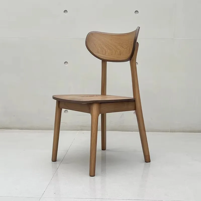 KD Flat Pack Design Easy Assembly Modern Restaurant Furniture Premium Nordic Solid Wood Dining Chair for Cost-Effective