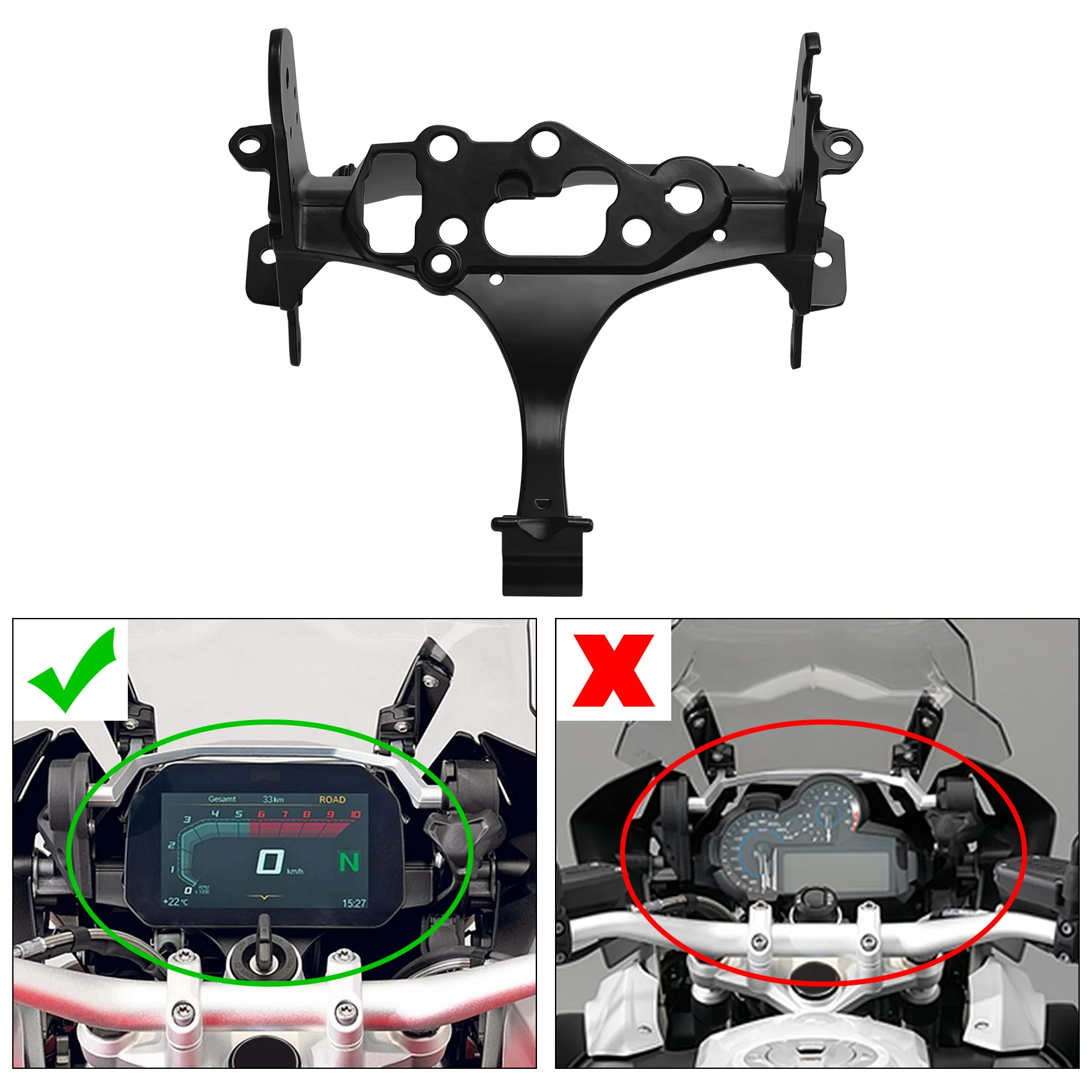 Fairing Cowl Upper Stay Bracket For BMW R1200GS 2018-2019 R1250GS ADV 2019-2024 Motorcycle