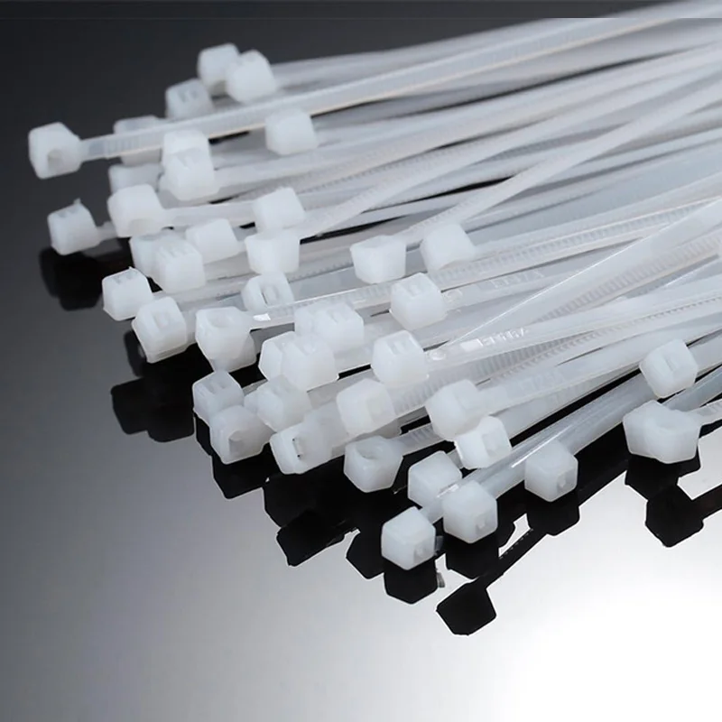 Smooth Surface Nylon Cable Ties, 50 Pcs Pack, Snag-Free Wire Management, Safe for Delicate Cables