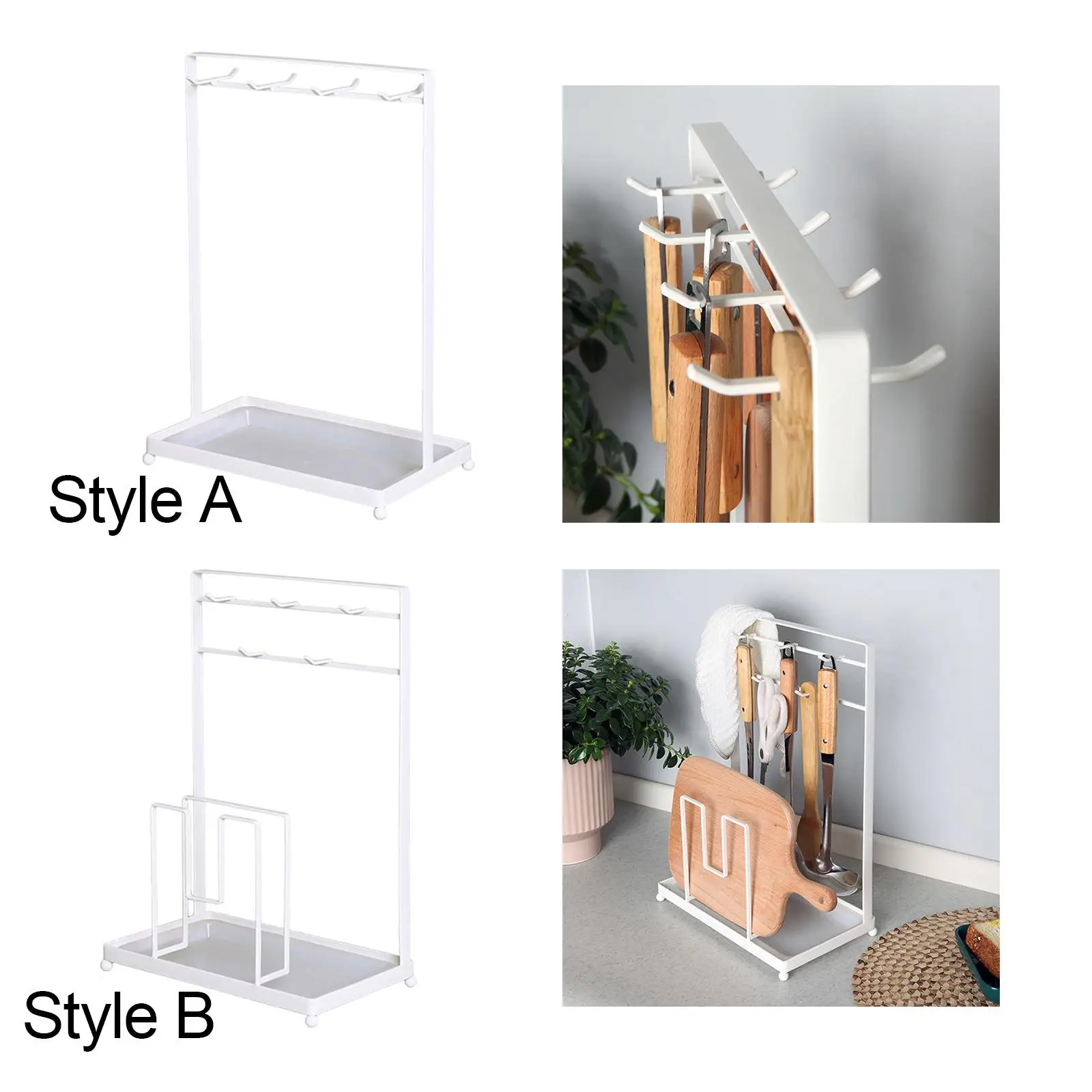 Metal Kitchen Drain Rack Kitchen Storage Holder Free Standing Universal