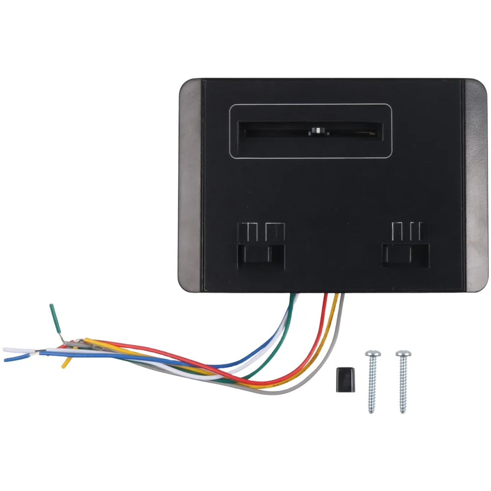 For RV Air Conditioners Black,White RV Thermostat 12V 24V RV Thermostat Air Conditioner Control ABS Plastic Construction