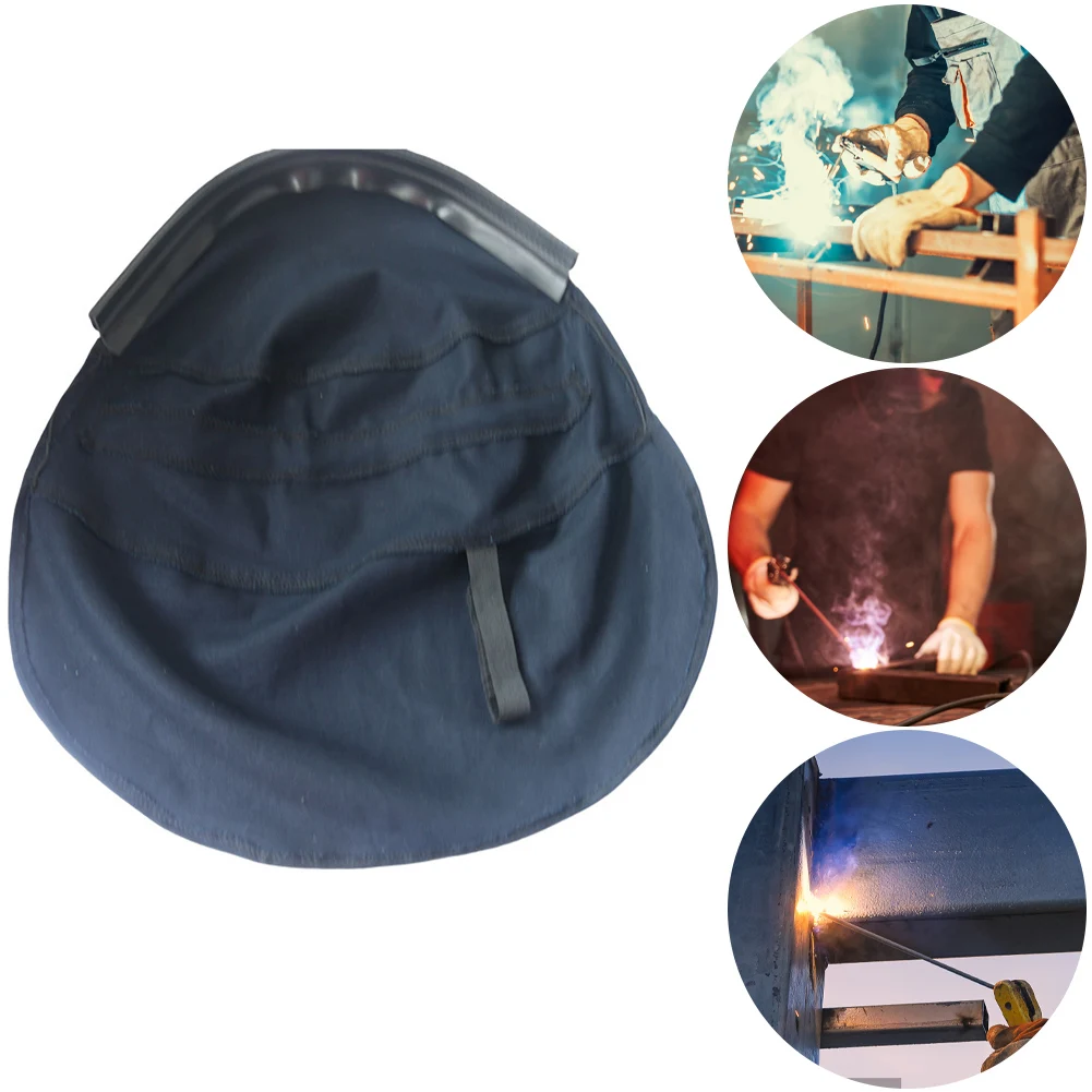 Helm las topi kepala bungkus Anti bakar, helm las, penutup ekstensi kepala, perlengkapan pelindung las Universal