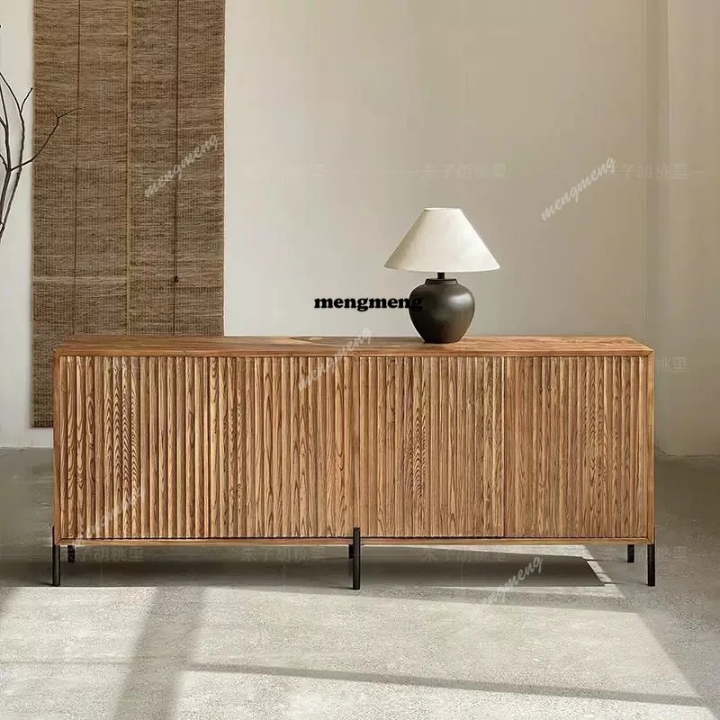 

Solid wood dining side cabinet Living room storage storage cabinet Dining room entrance cabinet Bedroom
