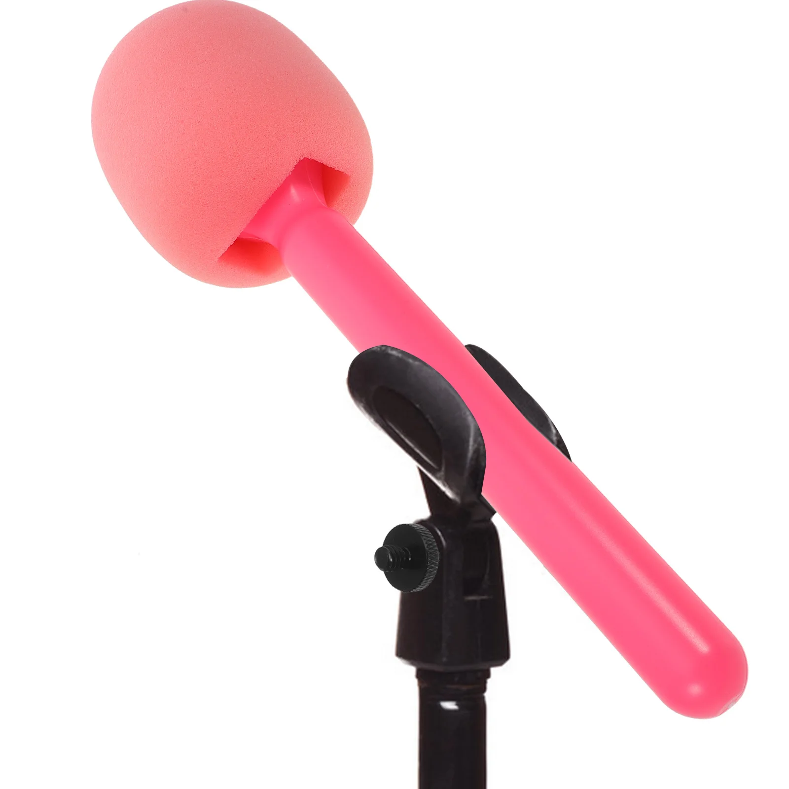 

Handheld Interview Microphone Kit: Portable Wireless Mic Stand Adapter With Wind Screen Sponge Grip For News Reporting