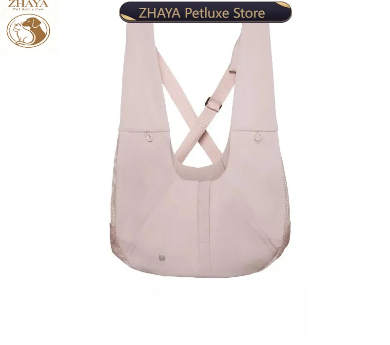 ZHAYA Cooling Breathable Antibacterial Backpack Pet Carrier Summer Portable Small Dog Cat Travel Outing Bag Double Shoulder