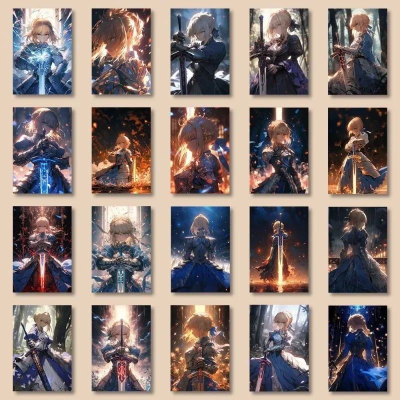 54 Sheets of Fate/Grand Order/stay Night Game Character Female Knight Saber Peripheral Stickers Waterproof Altria Pendragon