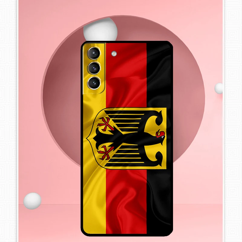 Germany Flag Banner Case For Samsung Galaxy S22 S23 S24 Ultra Note 20 10 S8 S9 S10 Plus S21 S20 FE Soft Cover