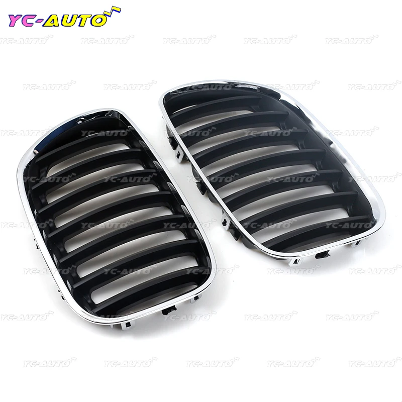 

Front Hood Chrome Black Bumper Grille Grill For BMW X5 E53 2000 2001 2002 2003 2004 2005 2006 51137113733 51137113734