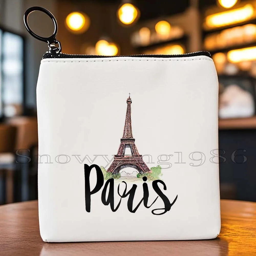 سياتل ميامي شيكاغو باريس ميلان نيويورك موسكو لوس أنجلوس تاج محل هولندا قماش محفظة نسائية للعملات المعدنية مفتاح القضية حقيبة المحفظة الحقيبة