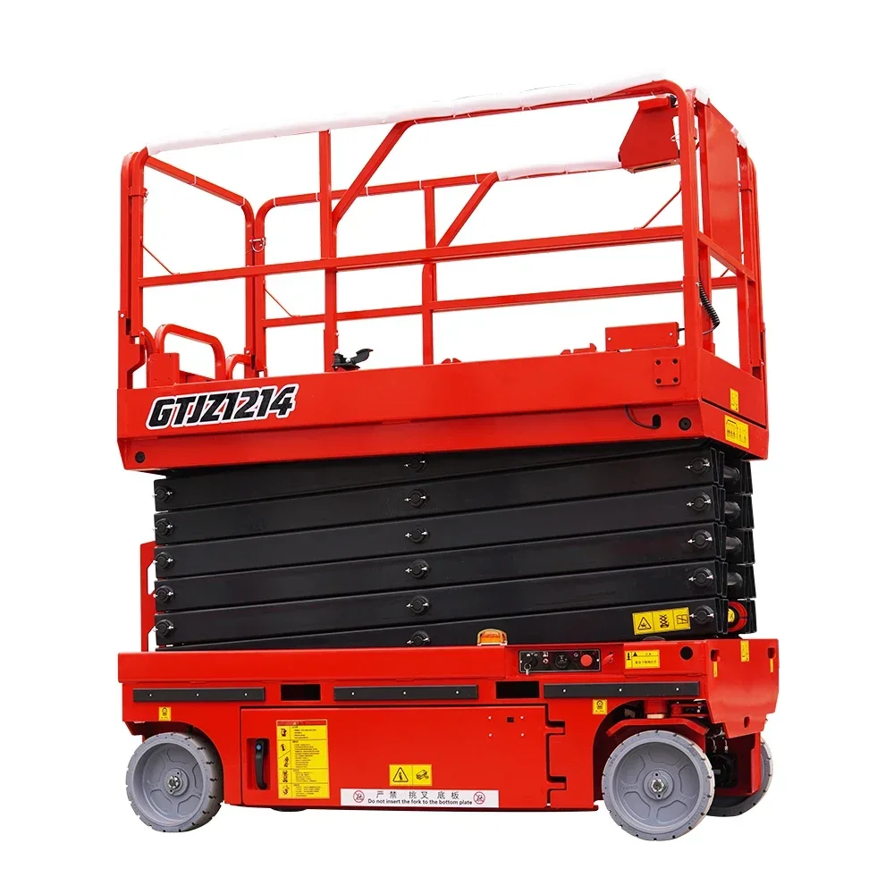CE 4m 6m 8m 10m 12m 14m 16m 18m Mini Scissor Lift Table Elevated Small Electric Lift Table Electric Scaffolding