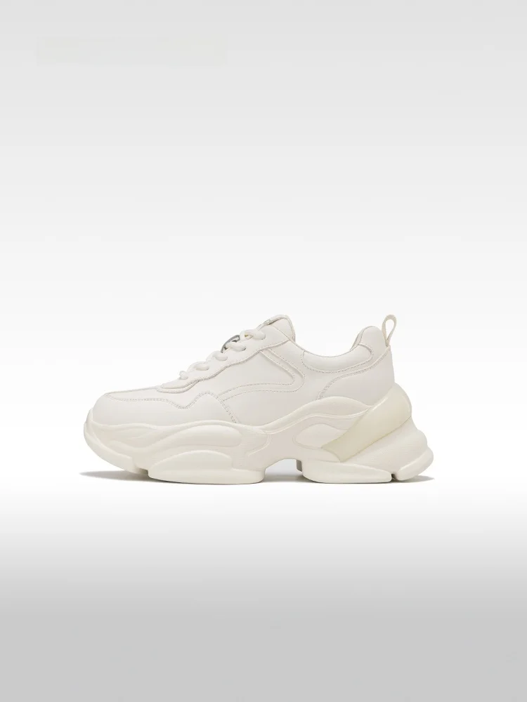 

Женские модные кроссовки Aokang на платформе, увеличивающие рост, спортивные повседневные туфли, осенняя новинка, удобные, с круглым носком