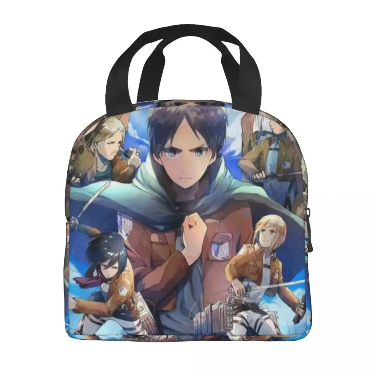 Attack On Titan Insulated Lunch Bags for Camping Travel Anime Manga Shingeki no Kyojin Thermal Cooler Lunch Box Women Kids