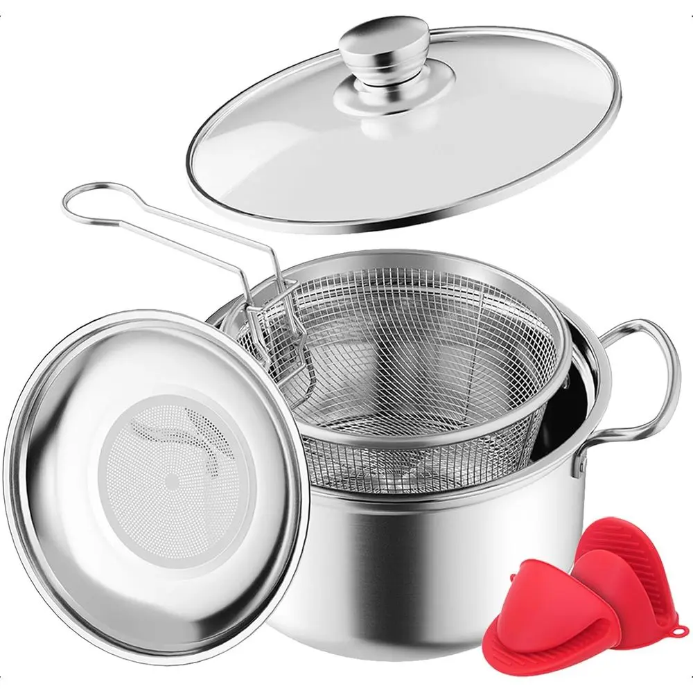 

Фритюрница с корзиной, из нержавеющей стали, 4 л/4,25 кварты